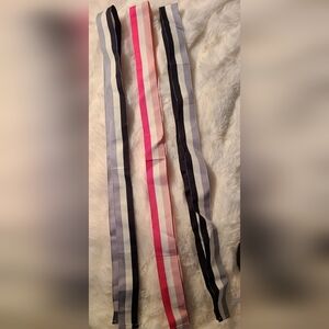 Striped 1980'S VINTAGE Ribbon Belts, Hair Or Purse Twisties